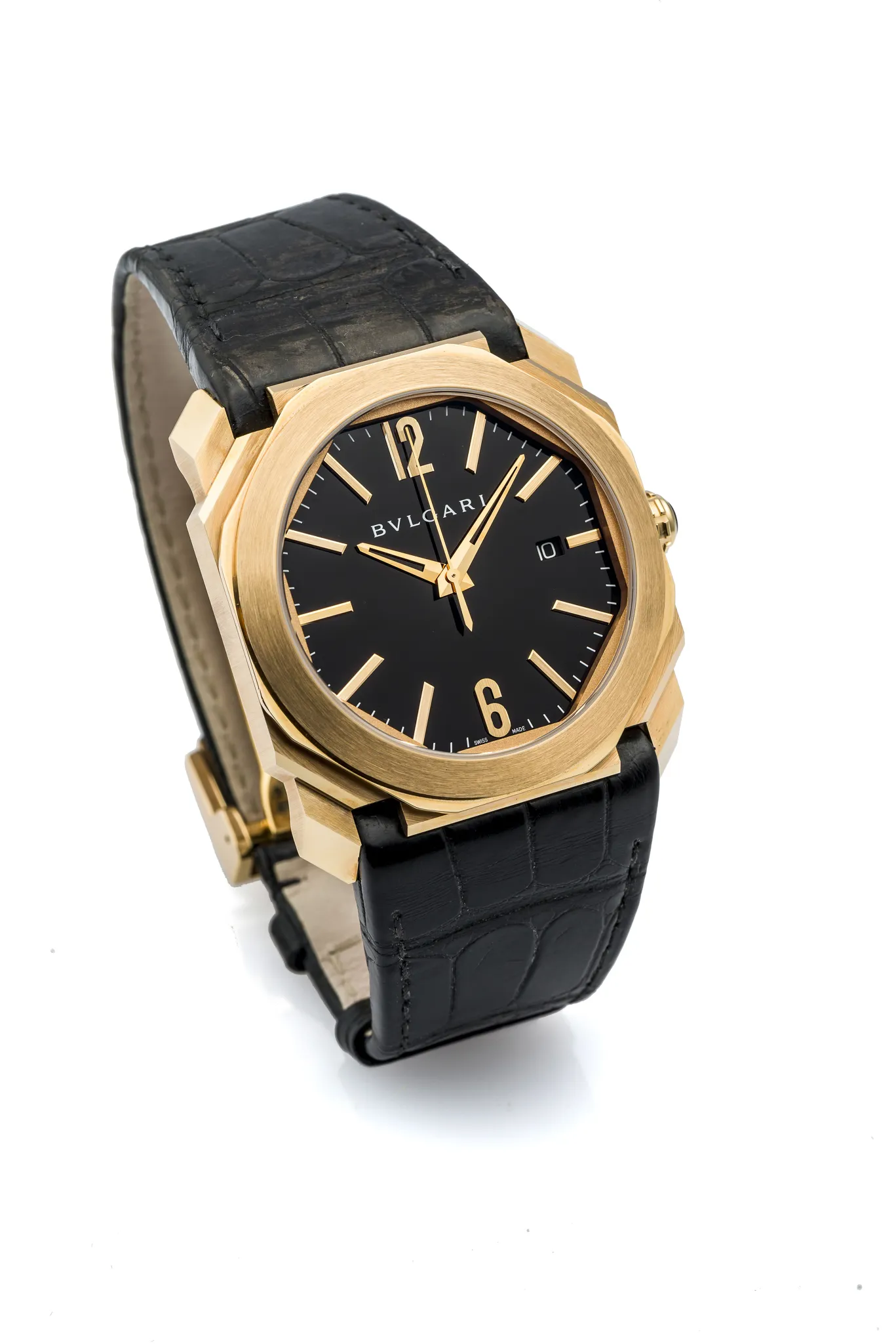 Bulgari Octo BGO P 41 G 42mm Rose gold Black