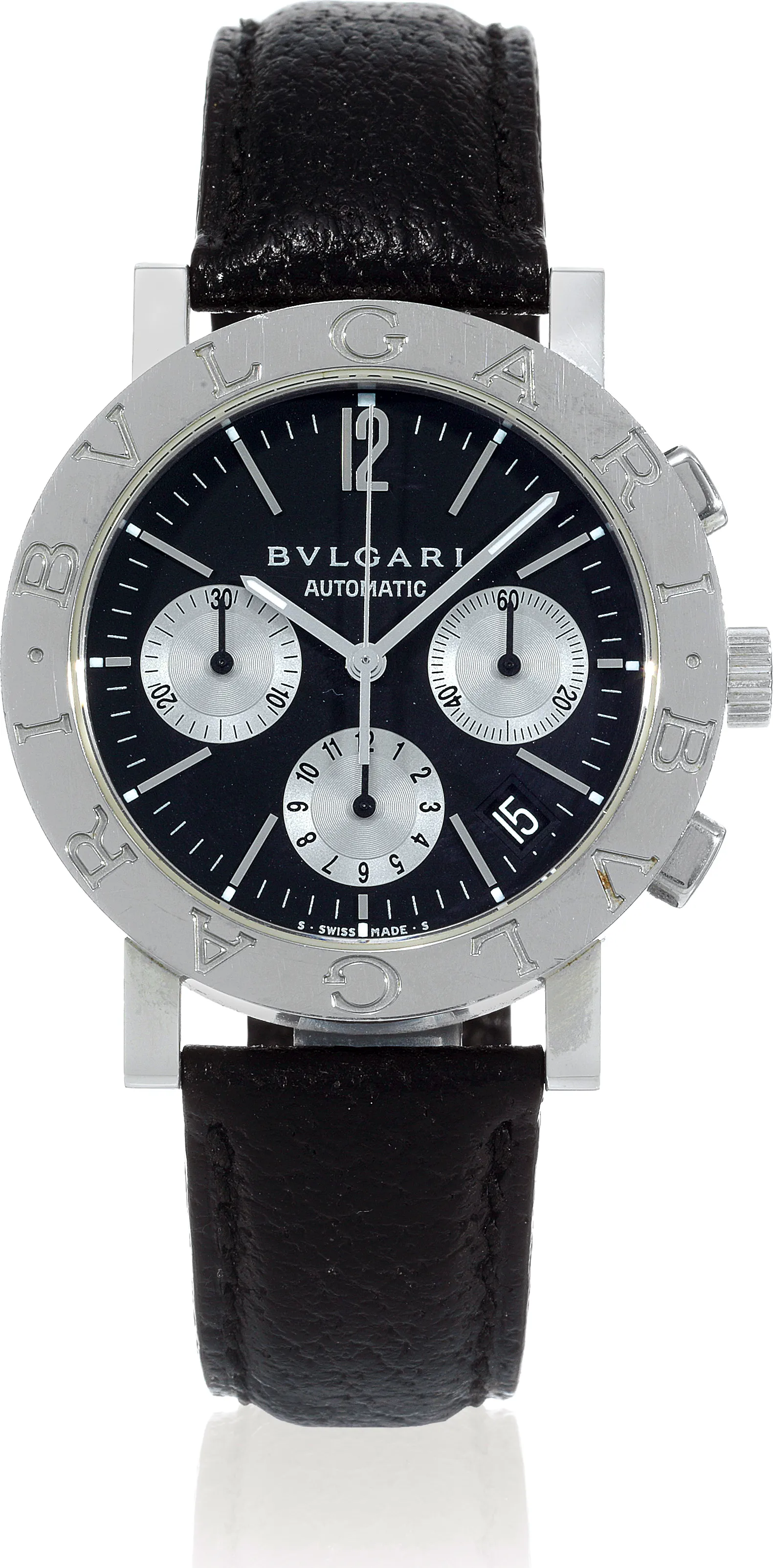 Bulgari BB38SLCH 38mm Stainless steel Silver