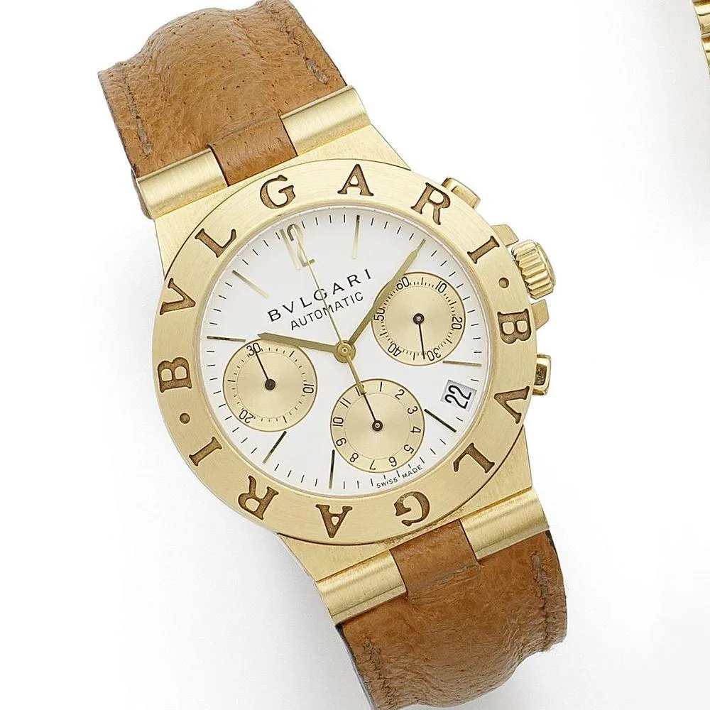 Bulgari Diagono CH 35 G 35mm Yellow gold White