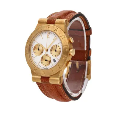 Bulgari Diagono CH 35 G 36mm Yellow gold White 4