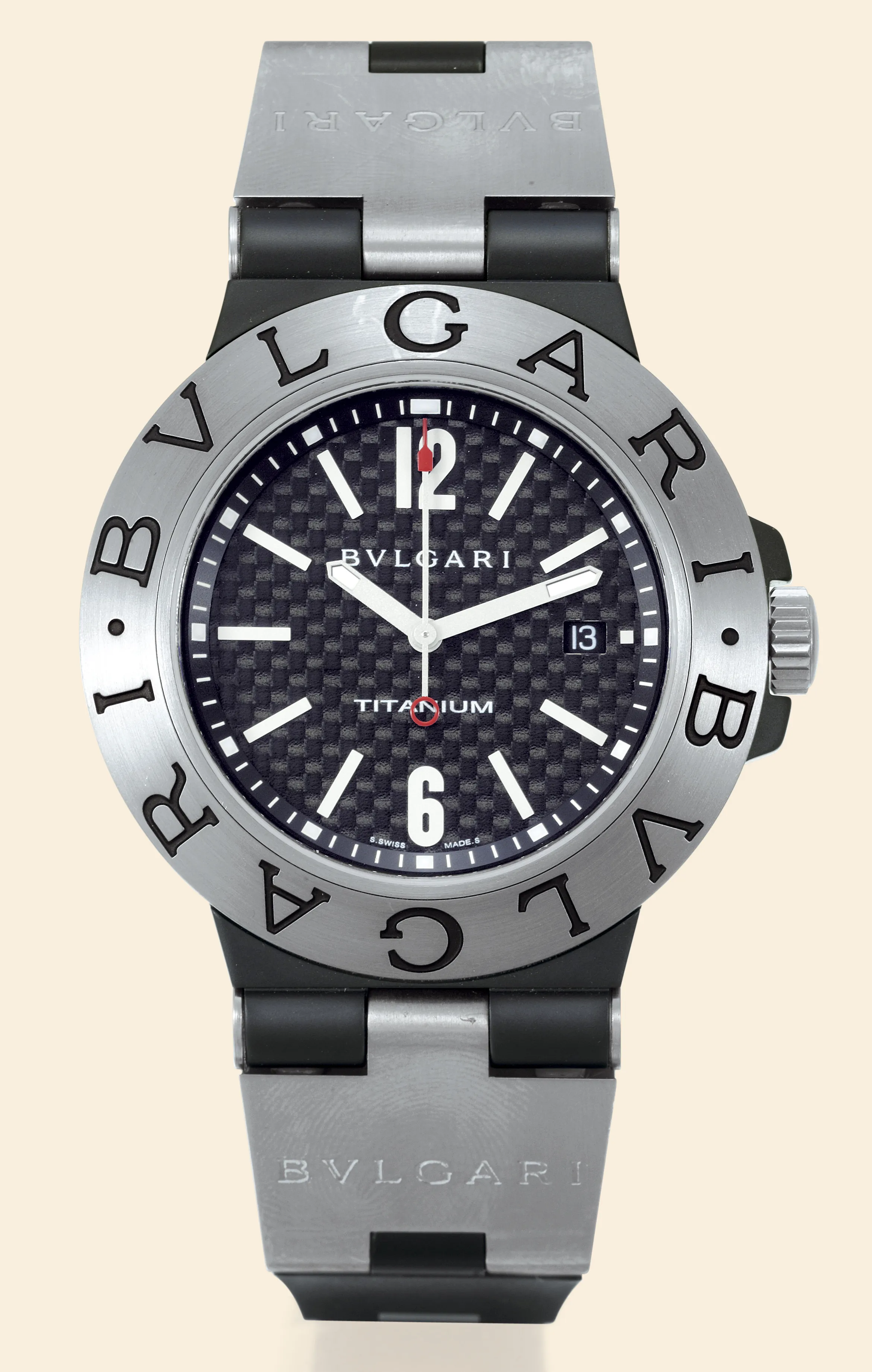 Bulgari Diagono 101398 44mm Titanium Black