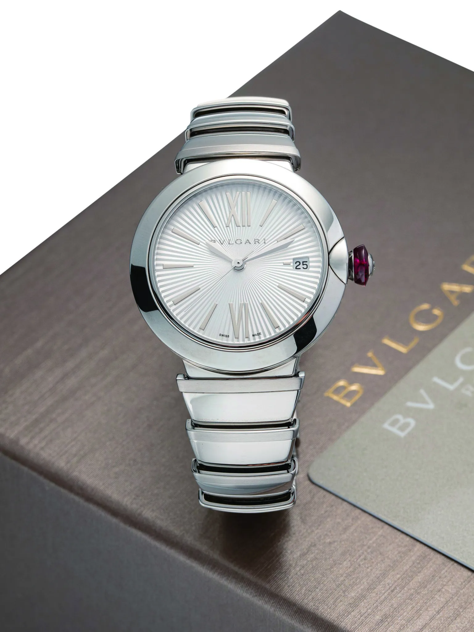 Bulgari LVCEA LU36C6SSD 36mm Stainless steel Silver