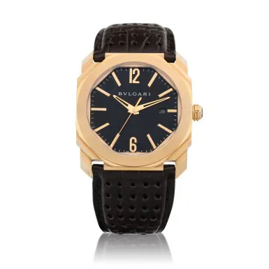 Bulgari Octo BGO P 41 G 41.5mm Rose gold Black