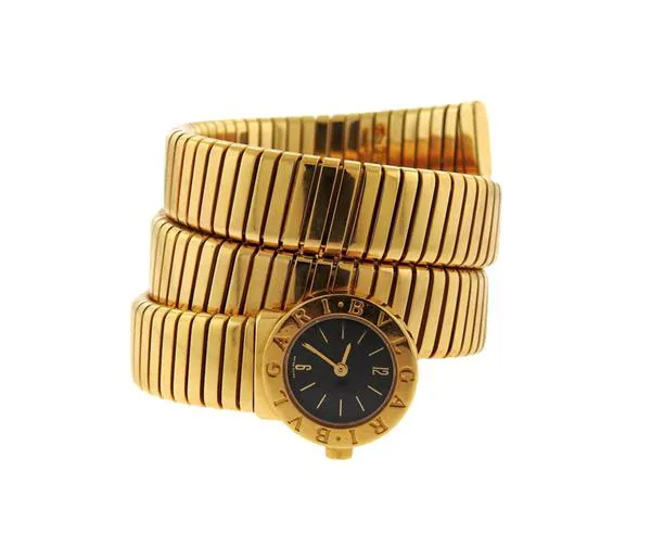 Bulgari Tubogas BB191T 19mm Yellow gold Black