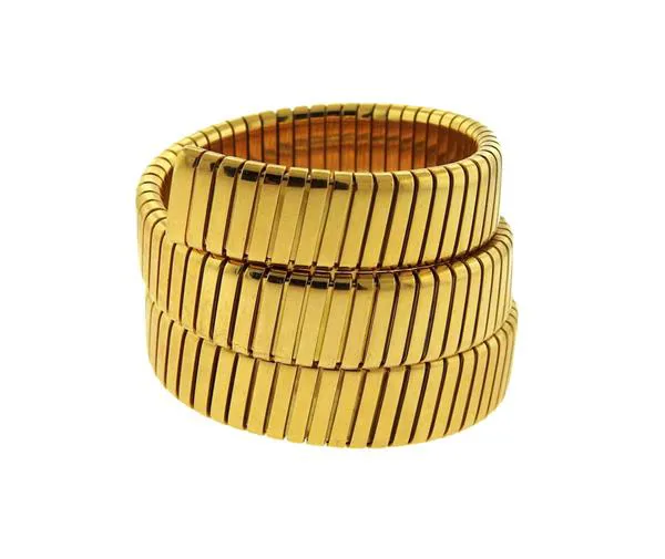 Bulgari Tubogas BB191T 19mm Yellow gold Black 1