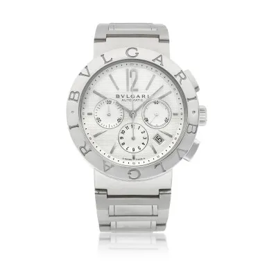 Bulgari Diagono BB42SSCH 42mm Stainless steel Silver