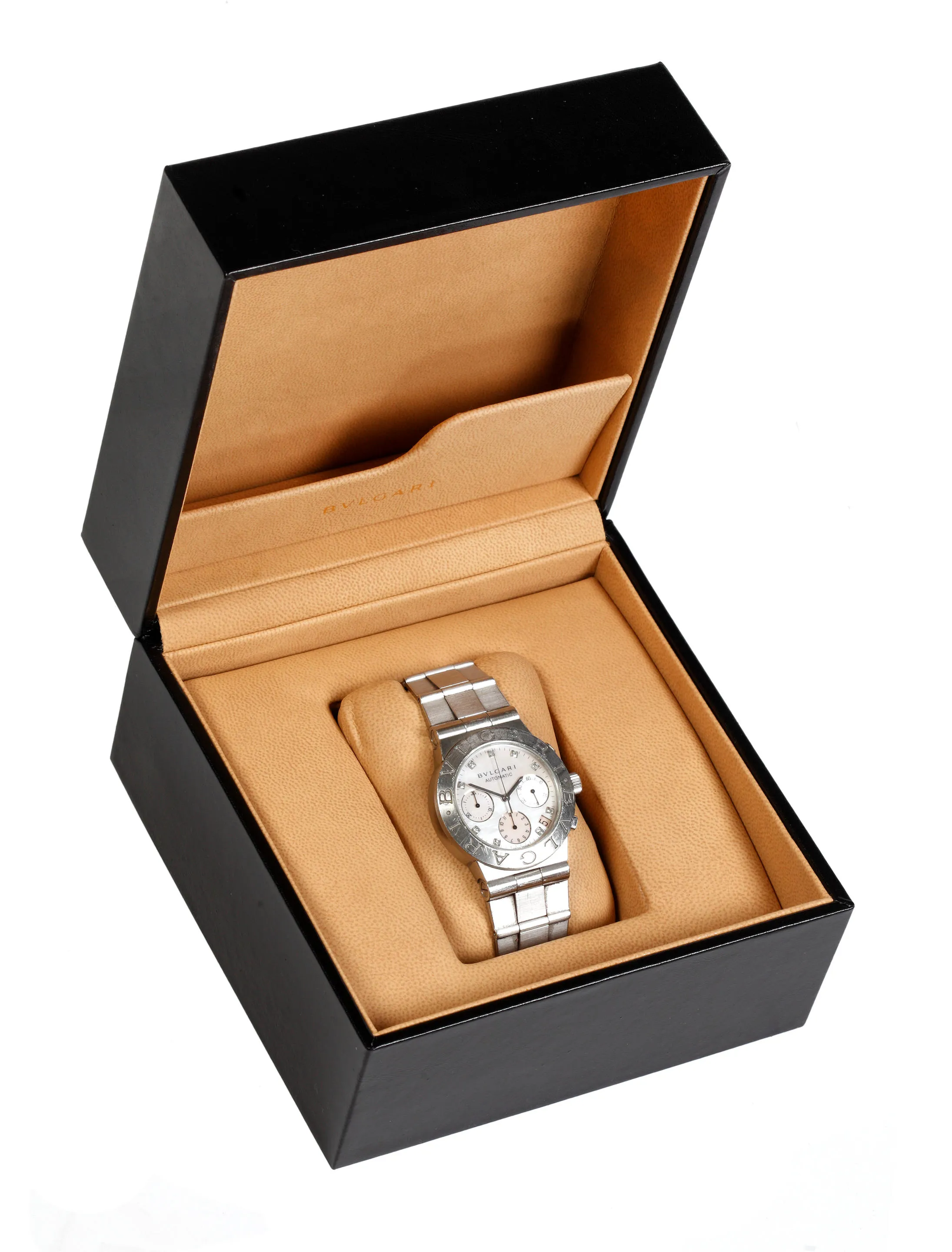 Bulgari Diagono CH 35 S 36mm Stainless steel Mother-of-pearl