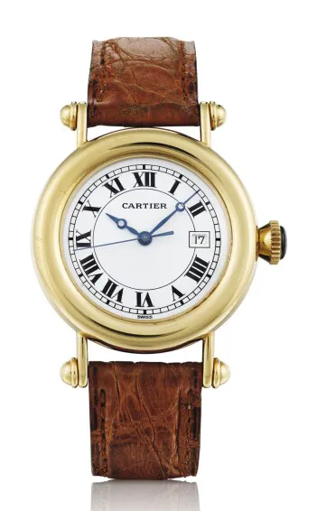 Cartier 1400-0 32.5mm Yellow gold White