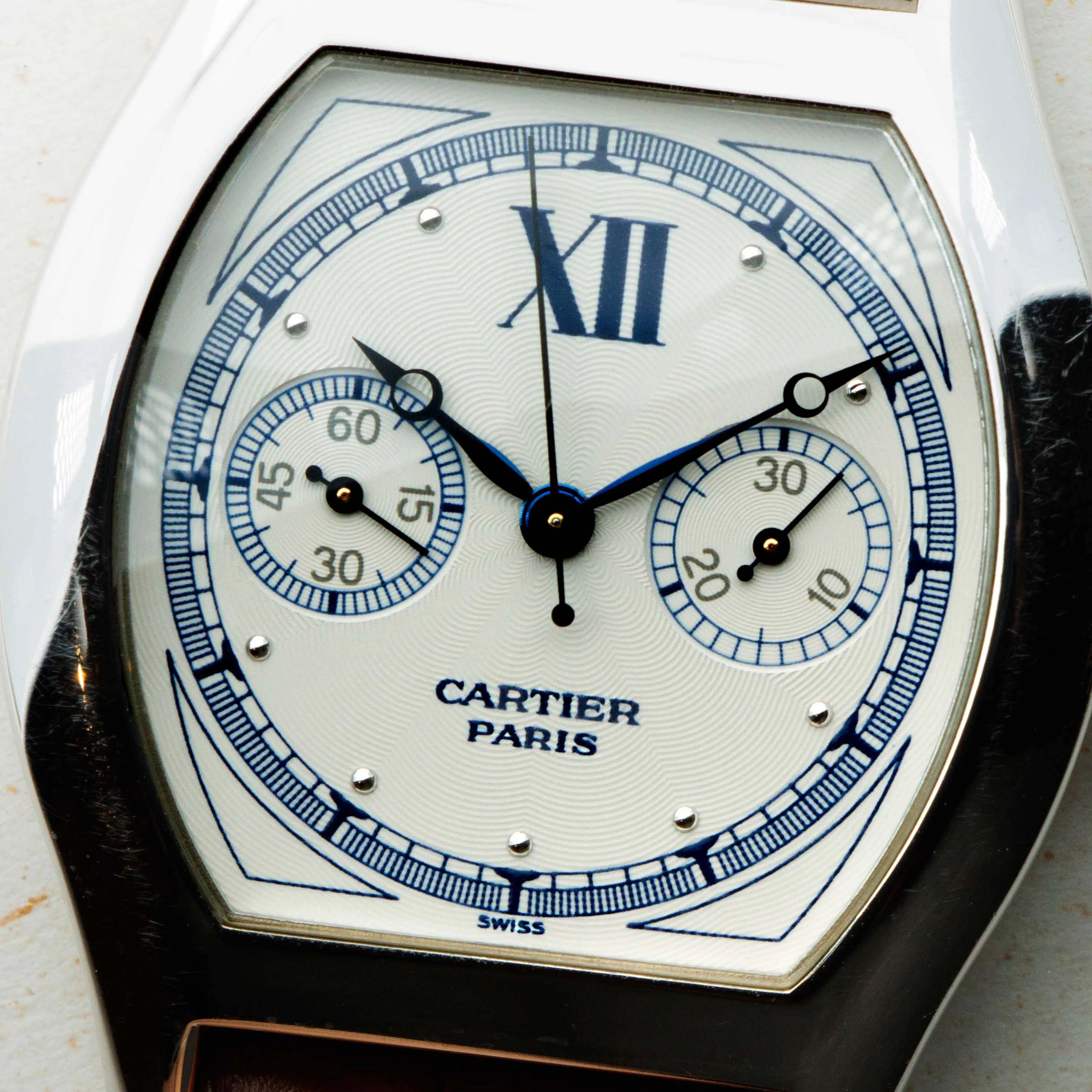 Cartier Tortue 2396 43mm White gold White 10