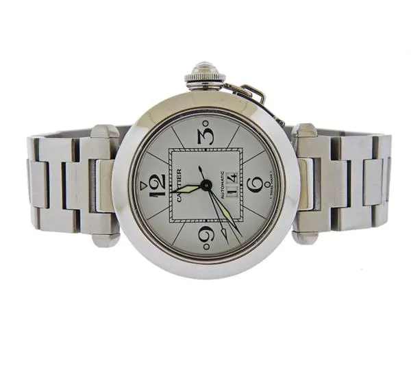 Cartier Pasha C 2475 35mm Stainless steel White