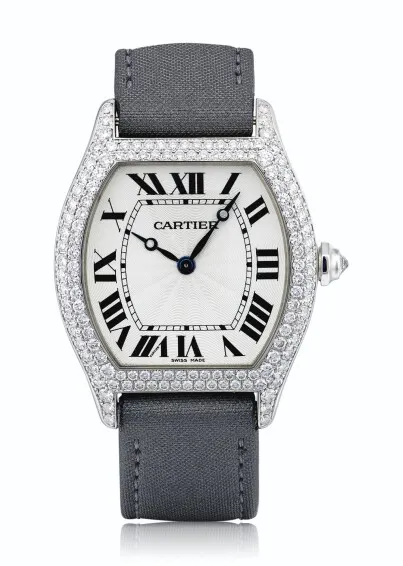 Cartier Tortue 2497 43mm White gold White