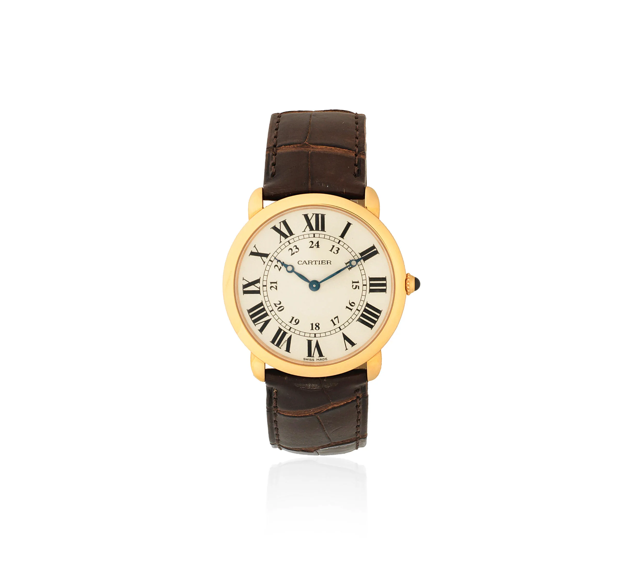 Cartier Ronde Louis Cartier 2889 36mm Yellow gold Silver