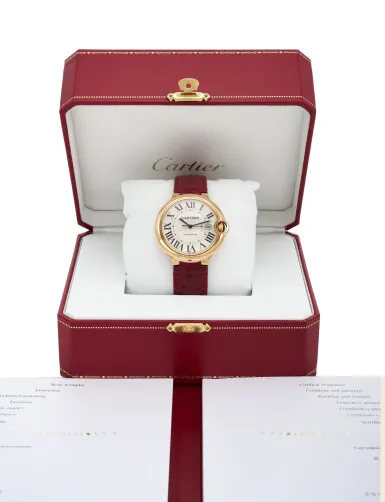 Cartier Ballon Bleu 2999 42mm Rose gold Silver