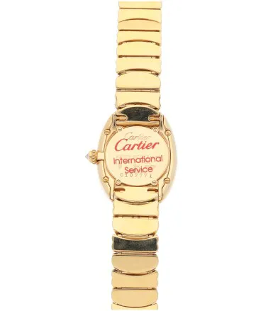 Cartier Baignoire 1950 23mm Yellow gold and Diamond Silver 3