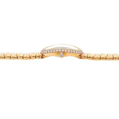 Cartier Baignoire 1954 28mm Rose gold Silver 4