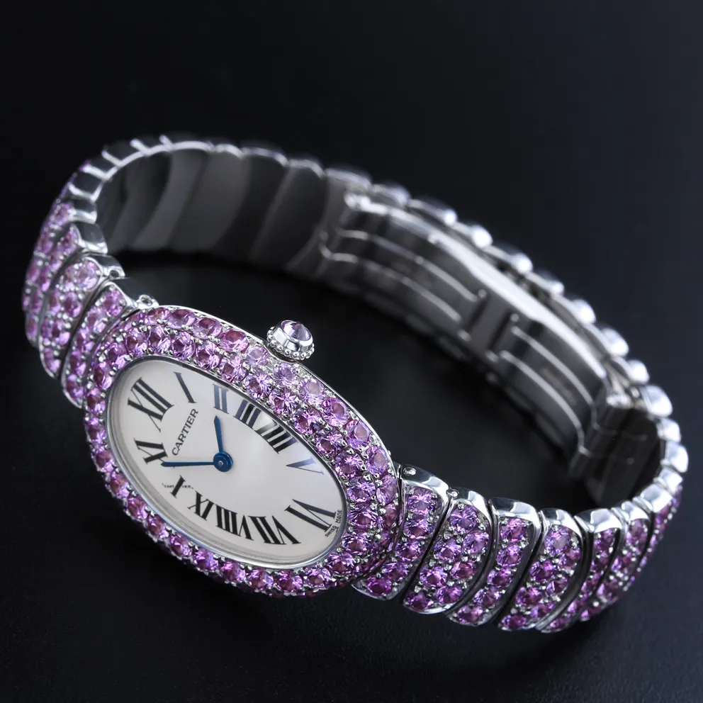 Cartier Baignoire 1955 31mm White gold White 3