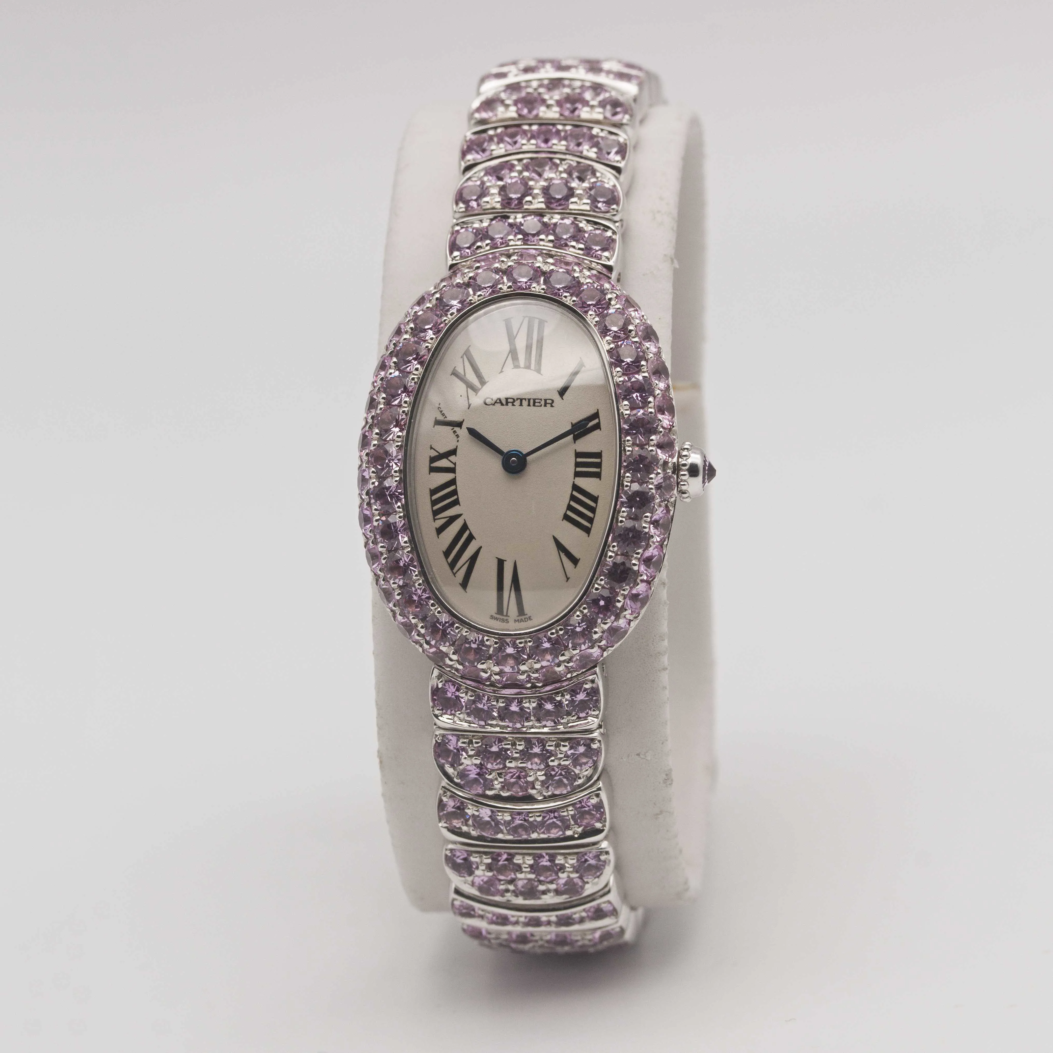 Cartier Baignoire 1955 31mm White gold White 4