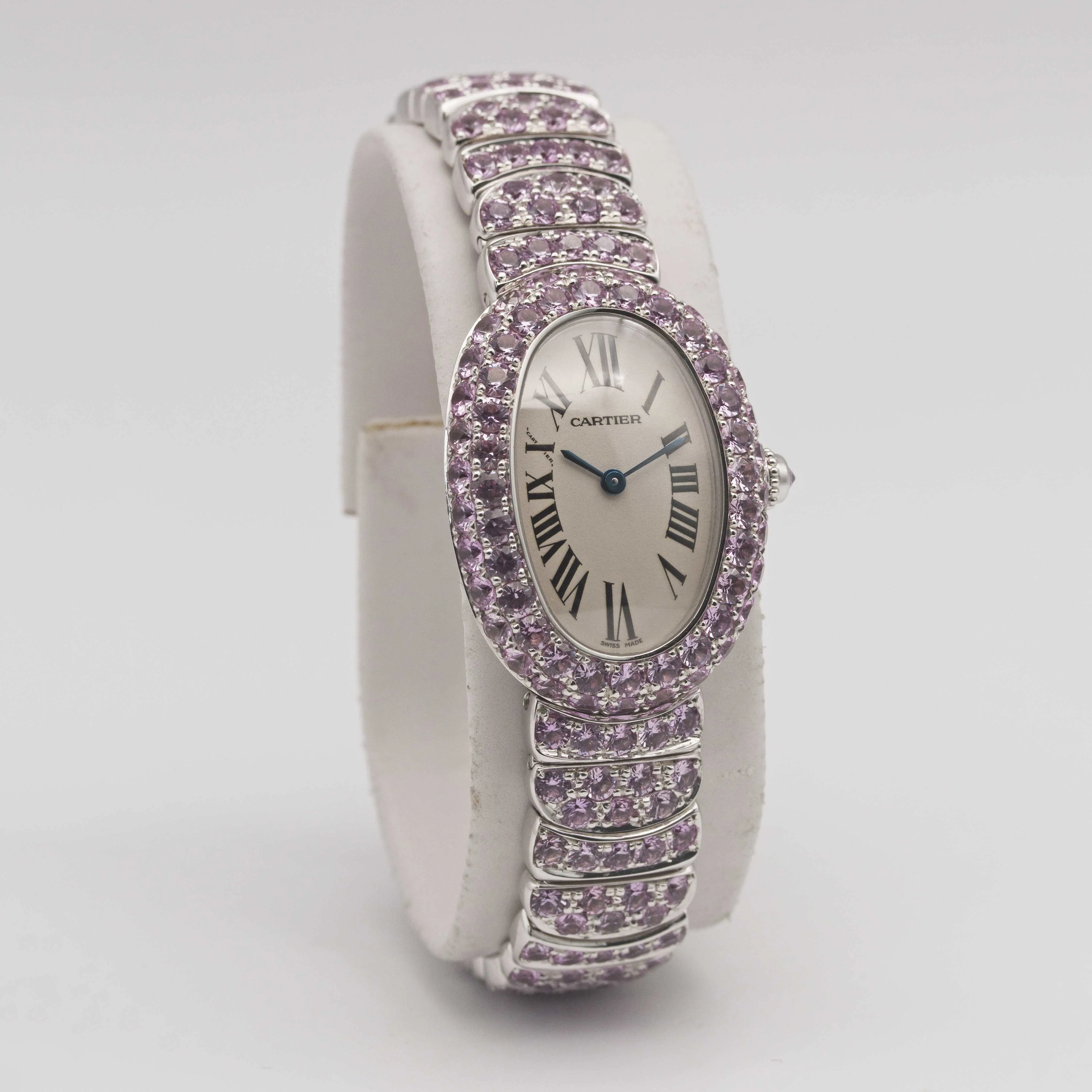 Cartier Baignoire 1955 31mm White gold White 1