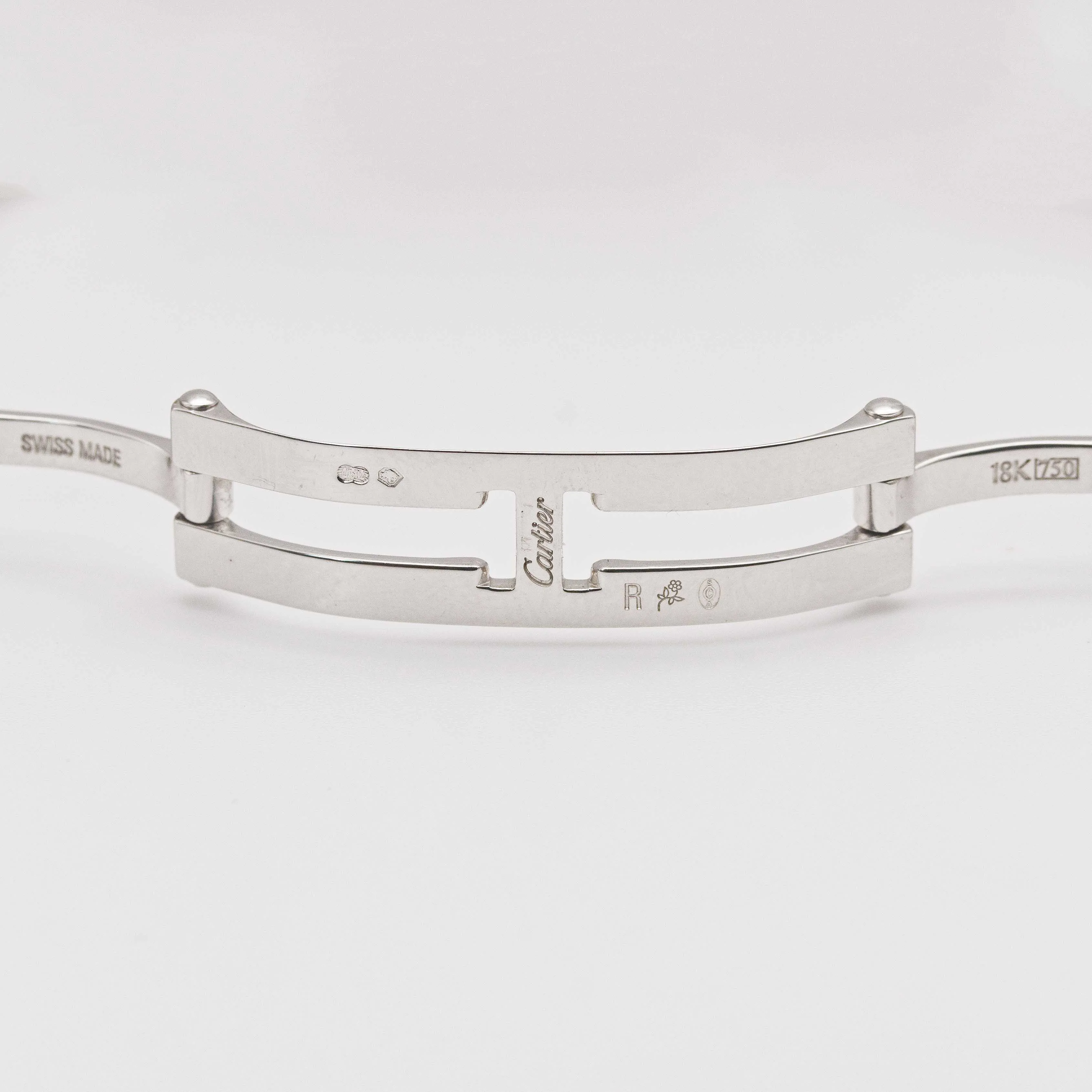 Cartier Baignoire 1955 31mm White gold White 7