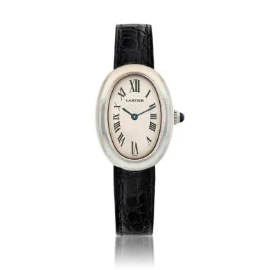 Cartier Baignore 1955 23mm White gold Silver