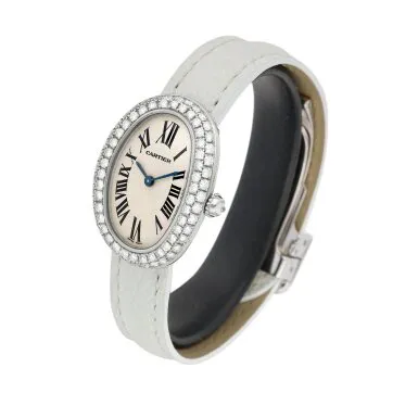 Cartier Baignoire 1955 22.5mm White gold Silver 1