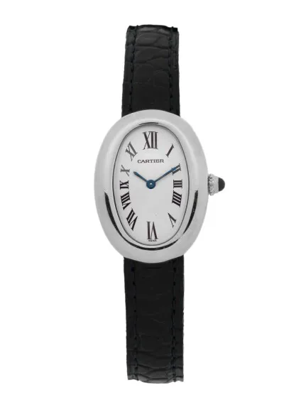 Cartier Baignoire 1955 31mm White gold Silver