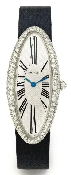 Cartier Baignoire 2514 45mm White gold Silver