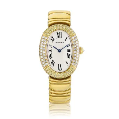 Cartier Baignoire 8057912 22mm Yellow gold White