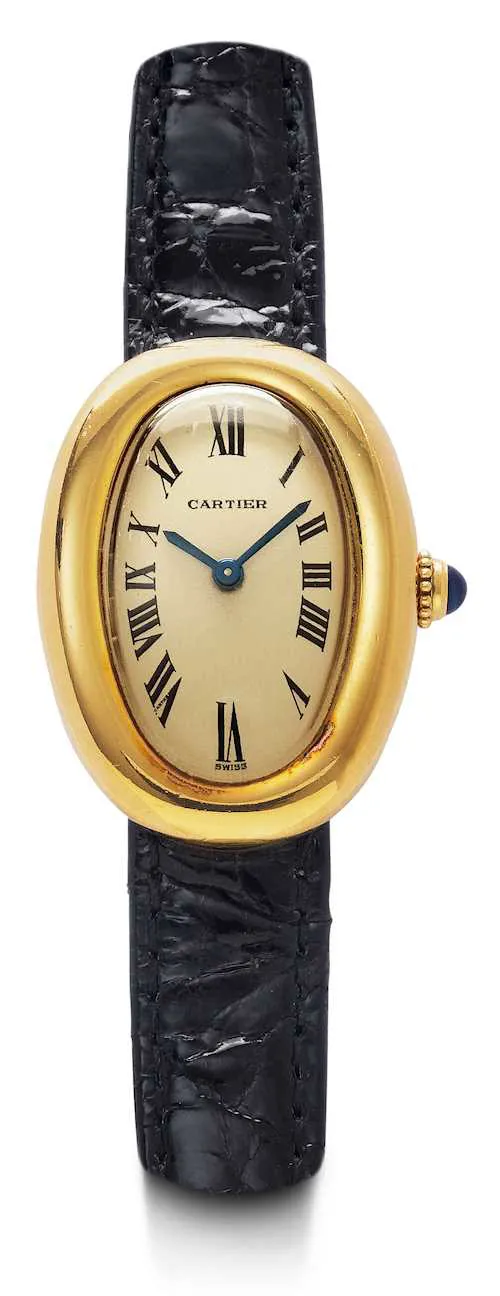 Cartier Baignoire 866044 31mm Yellow gold Silver