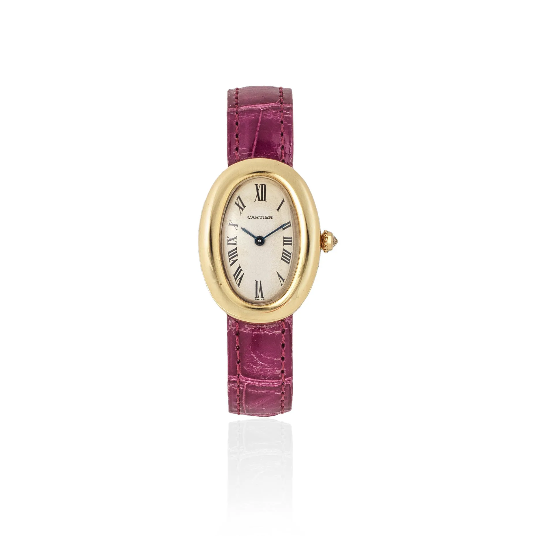 Cartier Baignoire 866044 22mm Yellow gold Silver