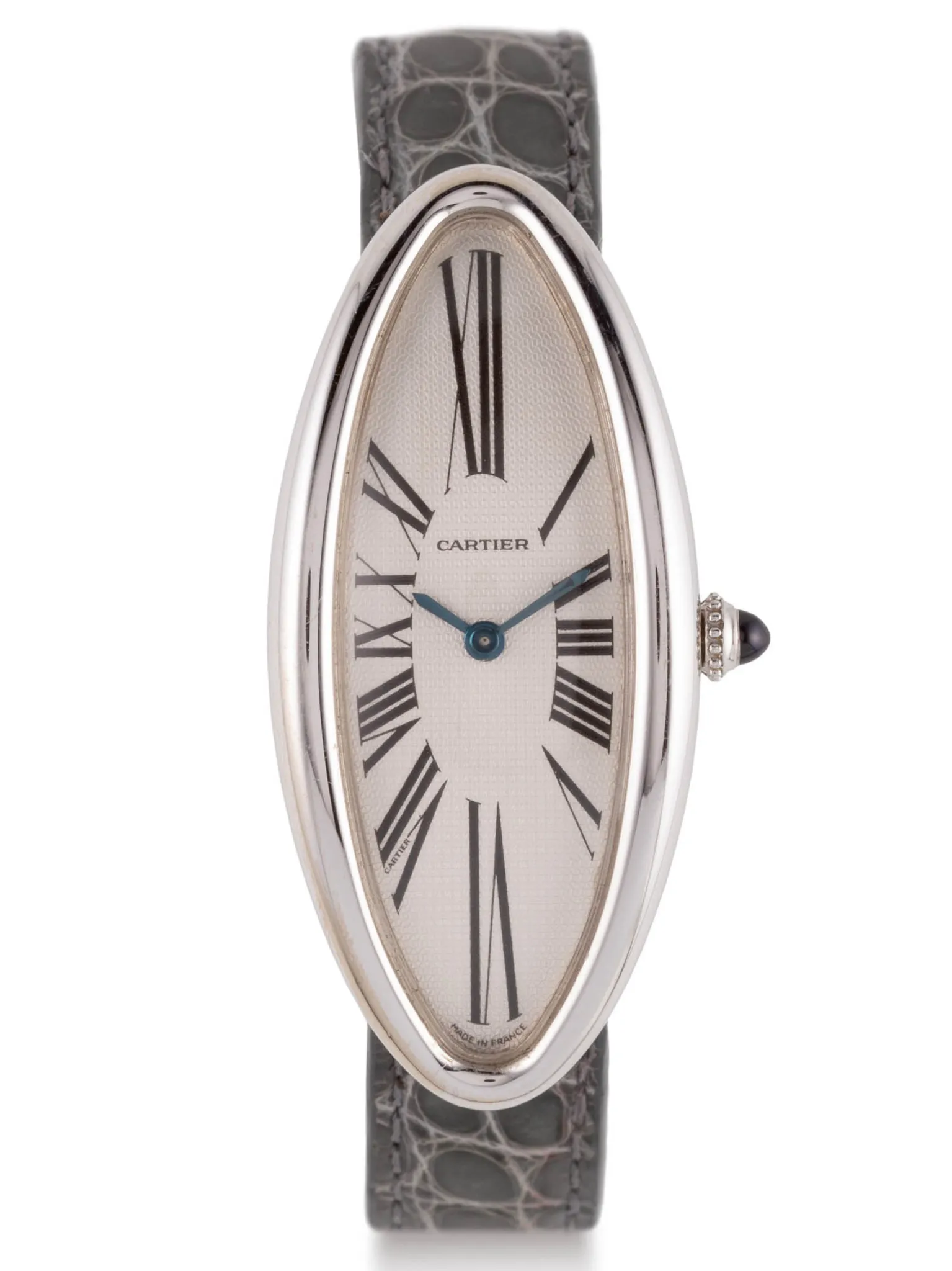 Cartier Baignoire Allongée 2514 22mm White gold Silver