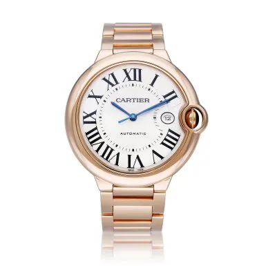 Cartier Ballon Bleu 2999 42mm Rose gold Silver