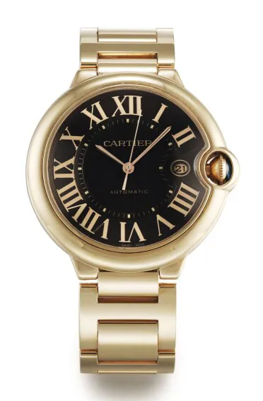 Cartier Ballon Bleu 2999 42mm Rose gold Black