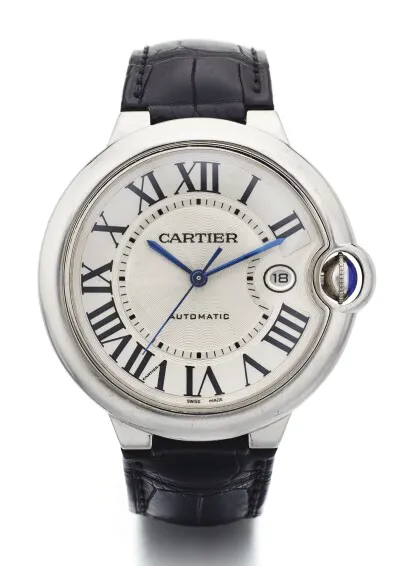 Cartier Ballon Bleu 3000 42mm White gold Silver