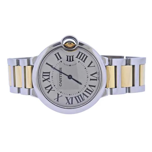 Cartier Ballon Bleu 3005 36mm Yellow gold and Stainless steel Silvered 2