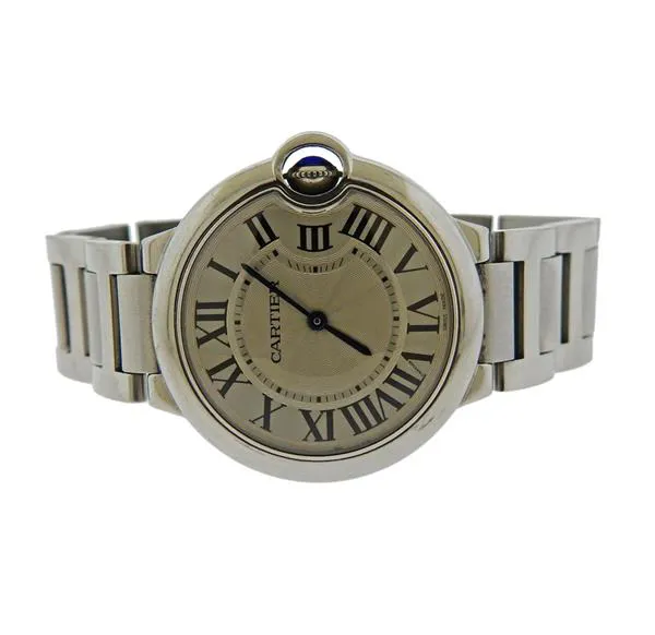 Cartier Ballon Bleu 3005 36mm Stainless steel Silver Guilloche