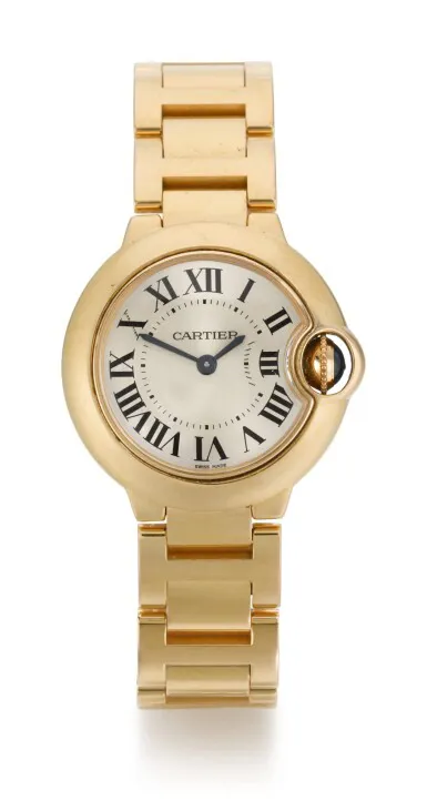 Cartier Ballon Bleu 3007 28mm Rose gold Silver