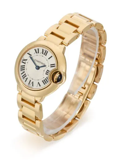 Cartier Ballon Bleu 3007 28mm Rose gold Silver 1