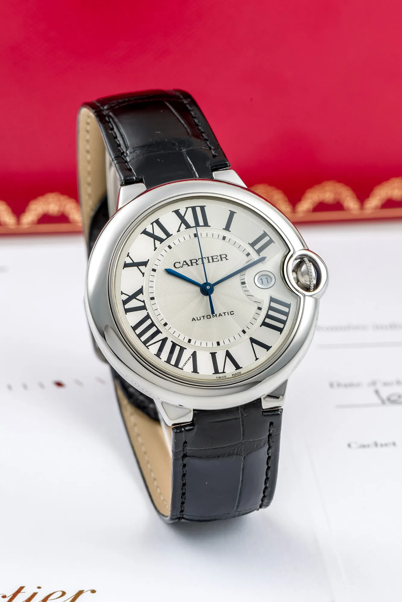 Cartier Ballon Bleu Ref. W69016Z4 42mm Stainless steel White