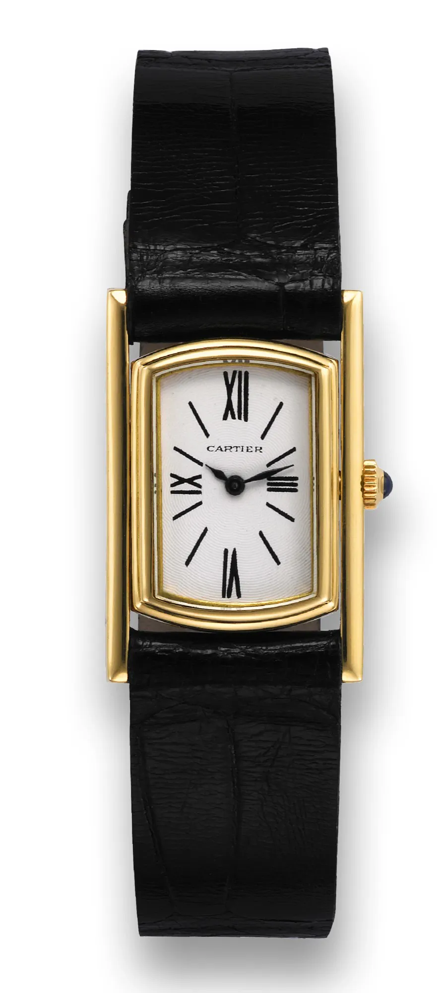 Cartier Cabriolet Reversible 21mm Yellow gold Silver