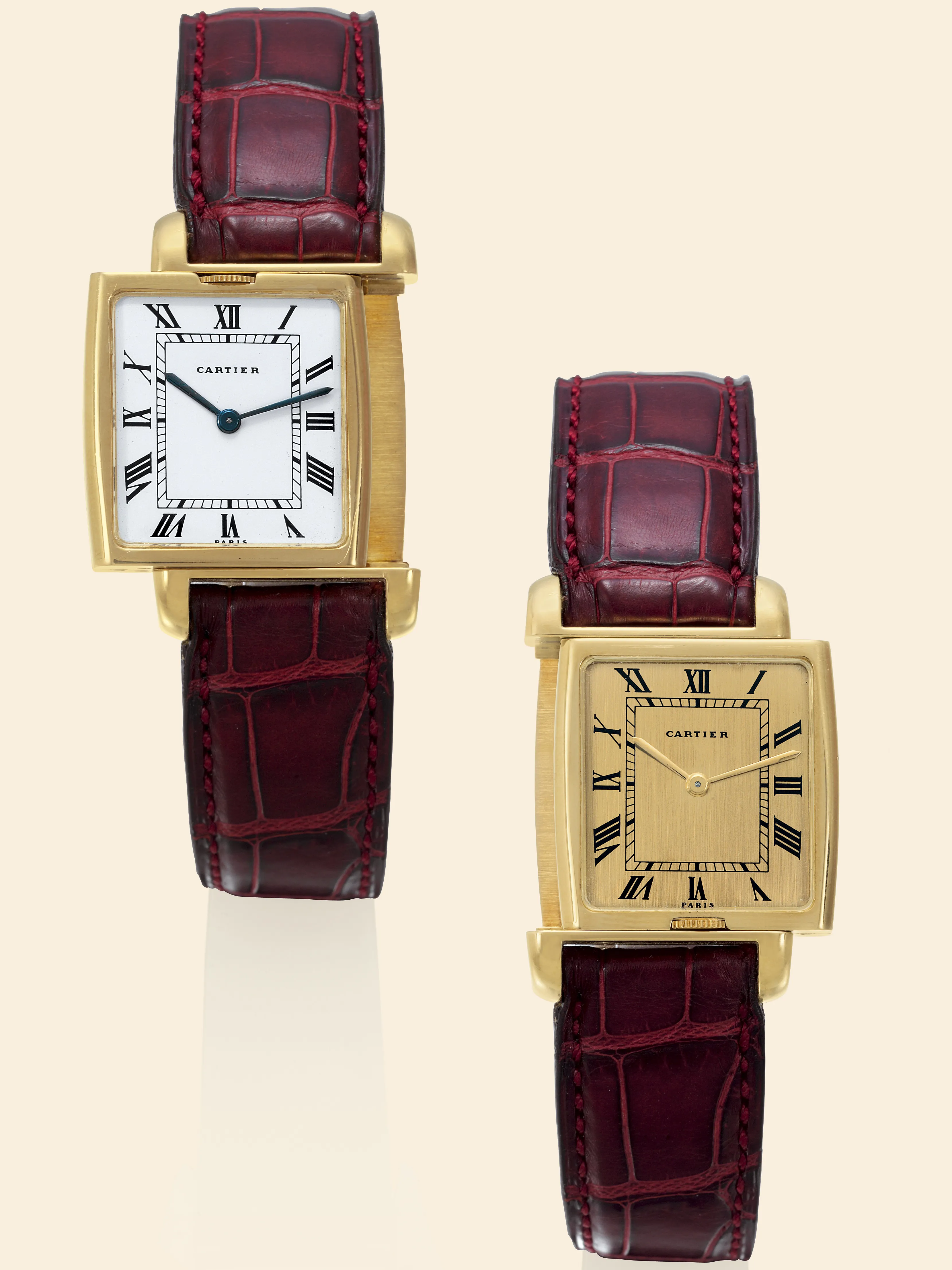 Cartier Cabriolet Reversible 24mm Yellow gold White gold