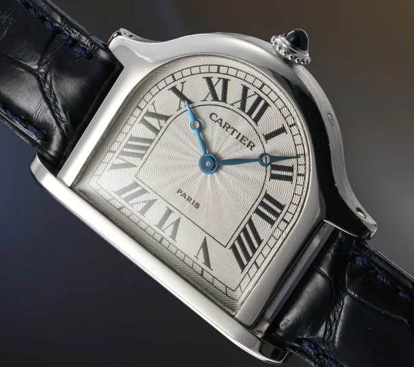 Cartier Cloche 25mm Platinum Guilloché 1