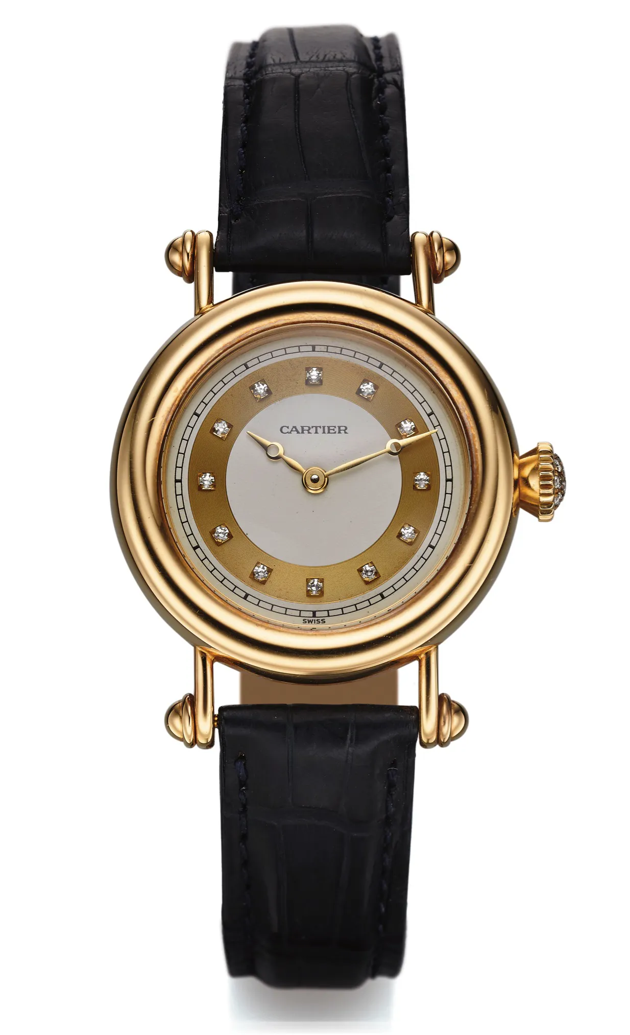 Cartier Diabolo 1430-0 33mm Yellow gold Champagne