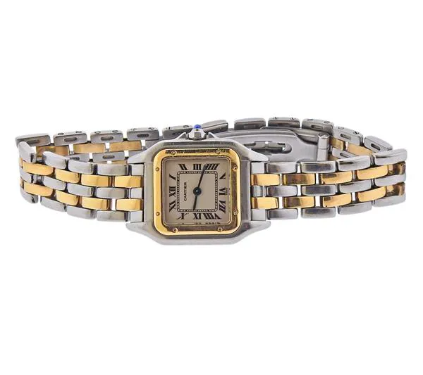 Cartier Panthère 1120 16mm Yellow gold and Stainless steel Eggshell