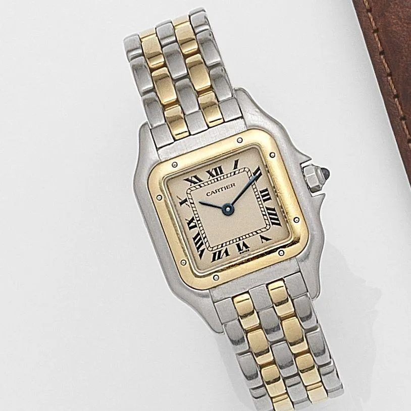 Cartier Panthère 166921 22mm Yellow gold and Stainless steel Champagne