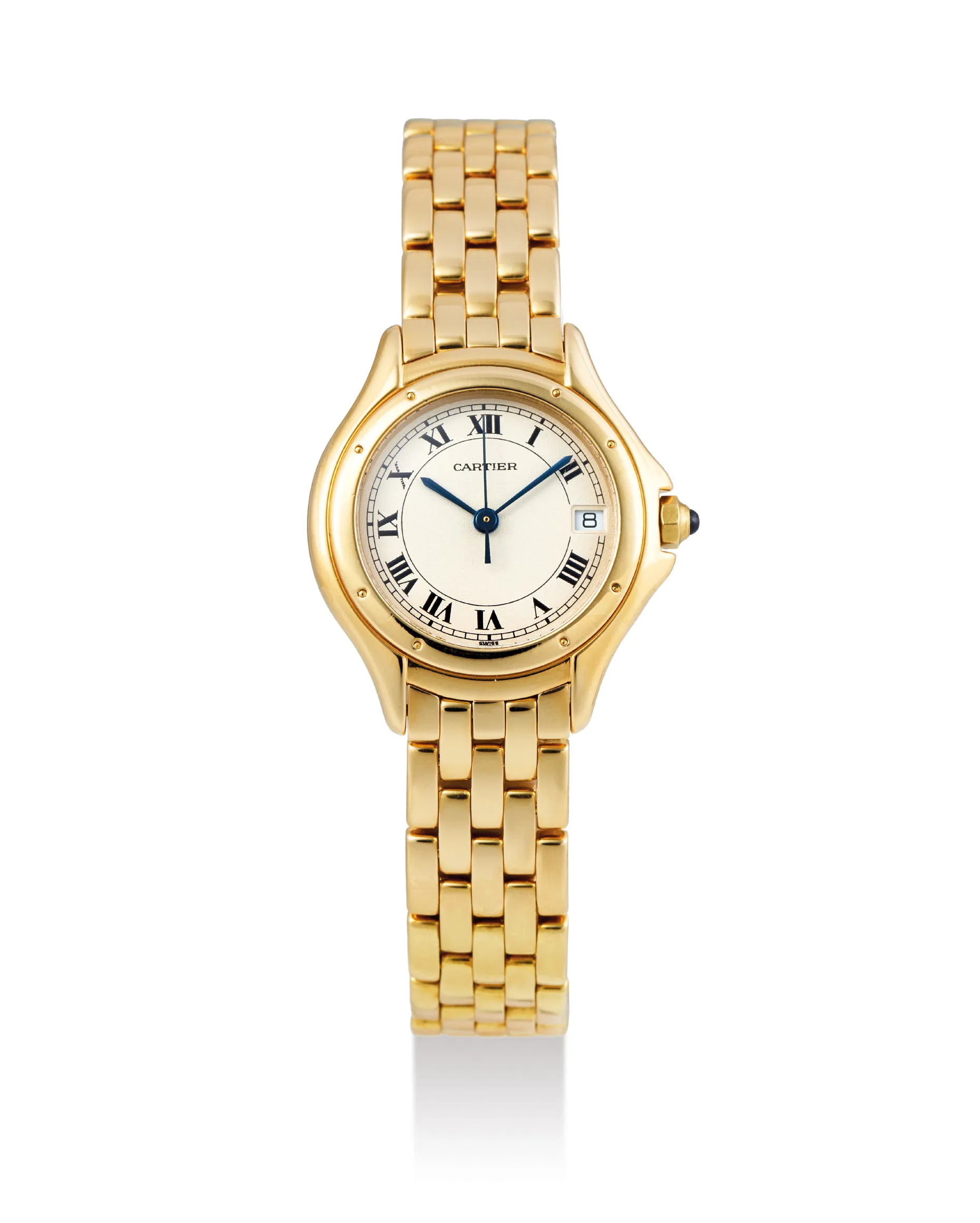 Cartier Cougar Panthere 887906 26mm Yellow gold Silver