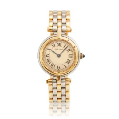 Cartier Panthère Vendôme 166920 24mm Yellow gold and Stainless steel Cream