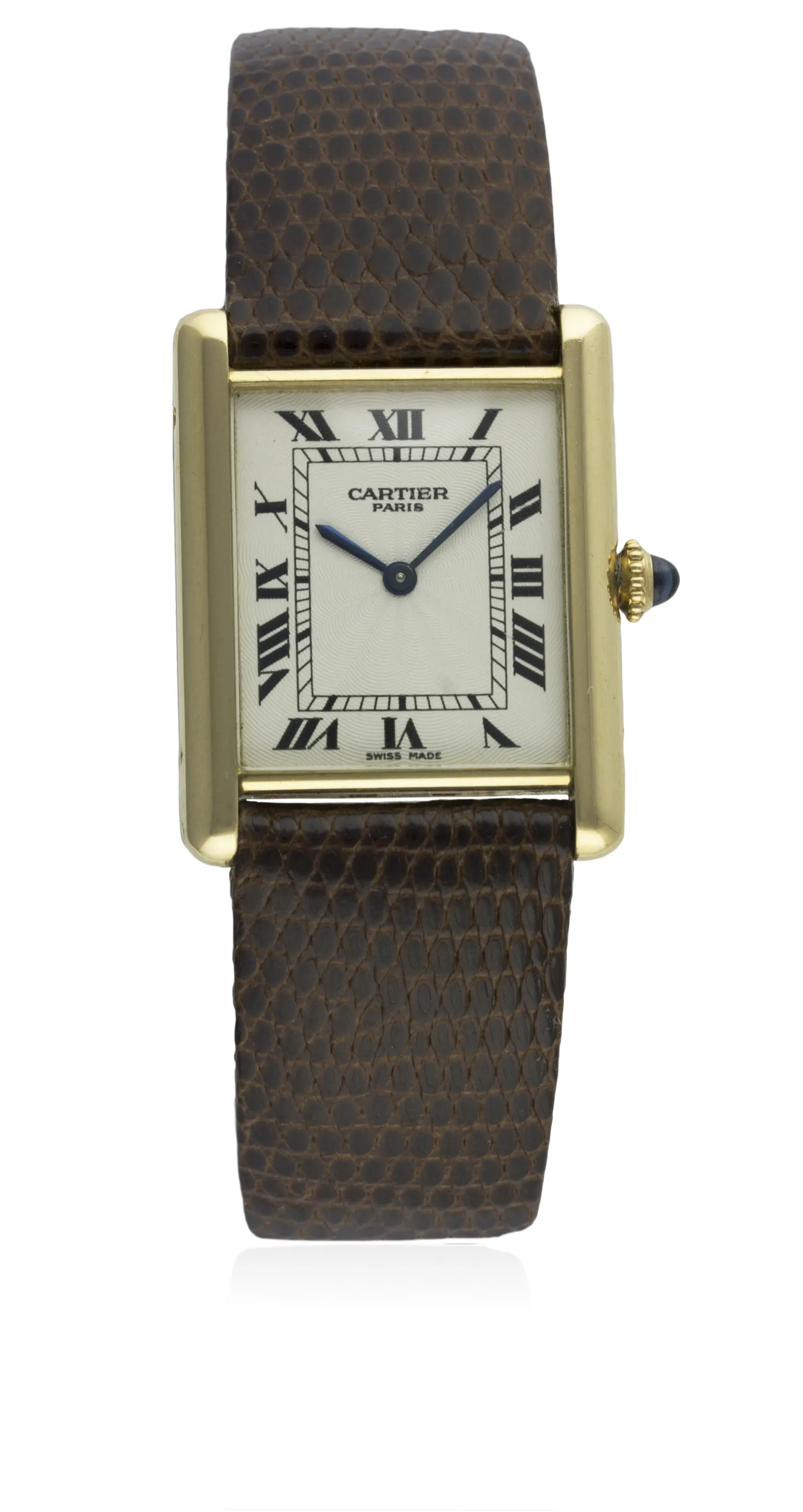 Cartier 1600 30mm 18k gold Silver