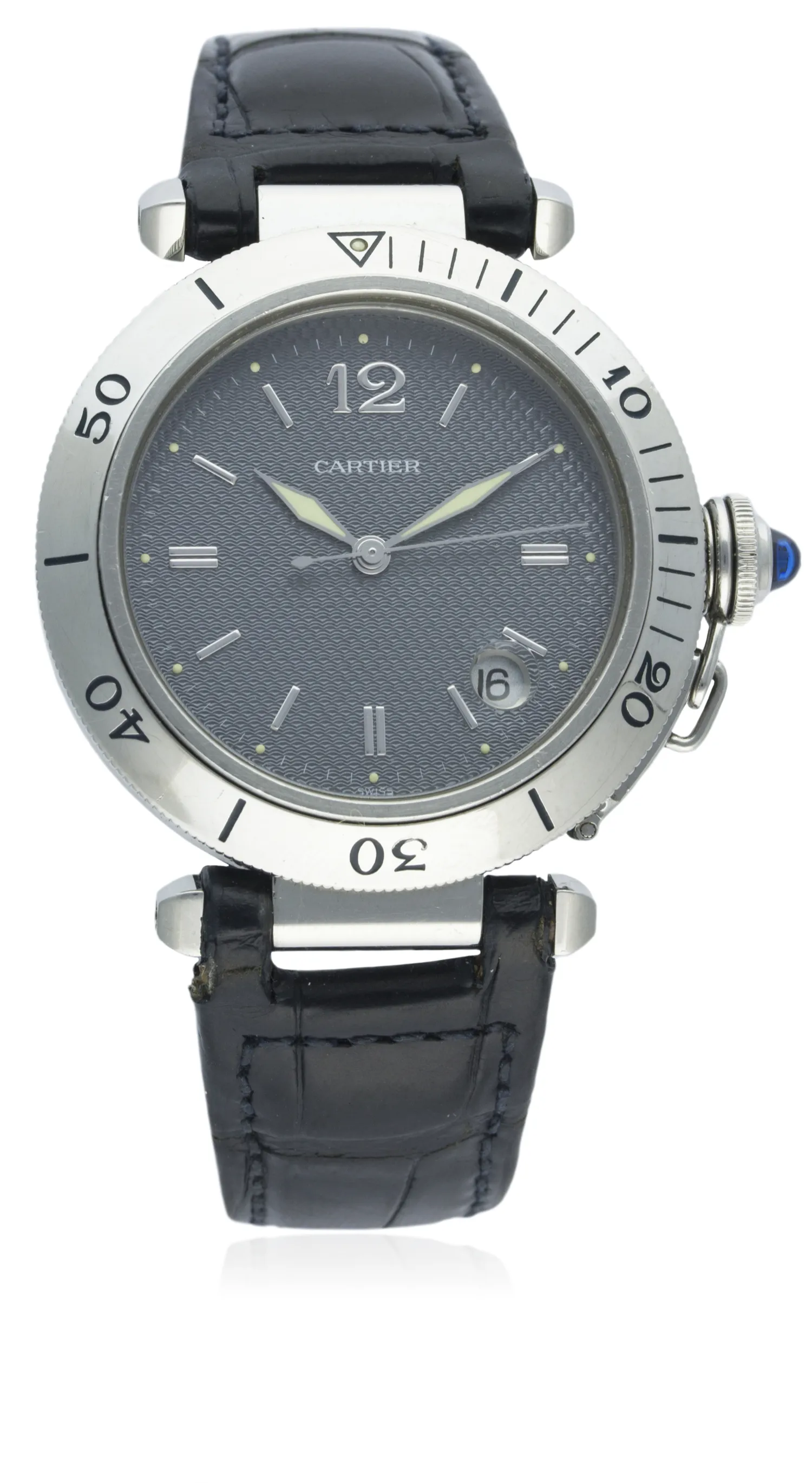 Cartier Pasha 1040 38mm Stainless steel Grey