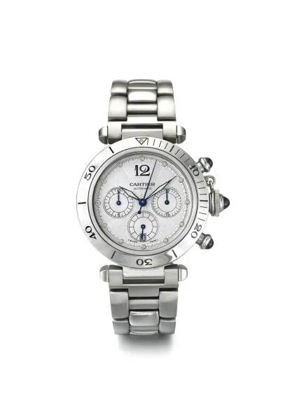 Cartier Pasha 2113 39mm Stainless steel Silver